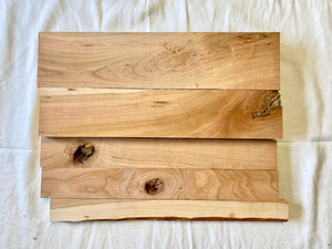 Box of 12", 16", & 24" Long Cherry Scrap Cutting Board Sticks for Woodworking, Crafting, and DIY Projects - Free Shipping!