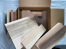 Box of 3/4" Thick Scrap Cut-Offs - Variety or Single Species Available - Walnut, Cedar, Oak, Cherry, & More! - Free Shipping!