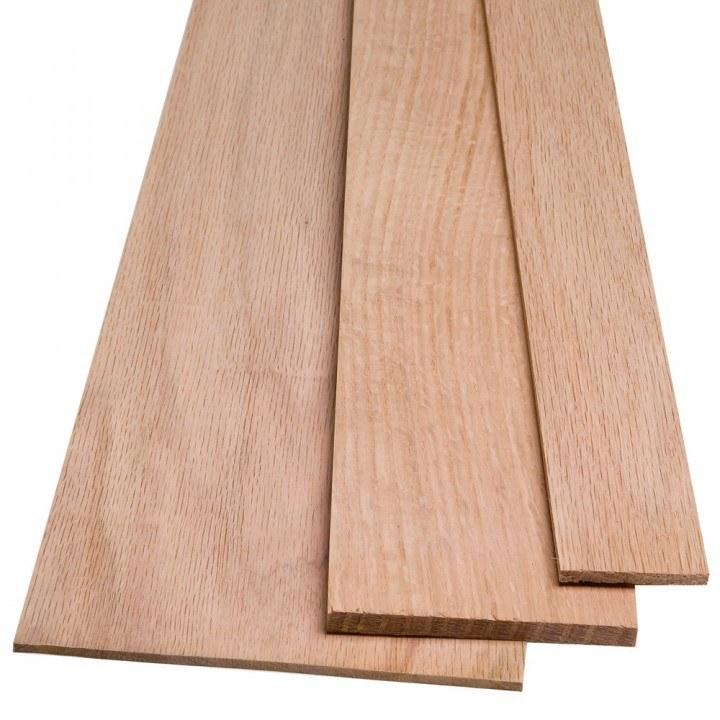  The Hardwood Edge Red Oak Planks - 8-Pack Unfinished Oak Craft  Wood - 1/8'' (3mm) 100% Pure Hardwood - Laser Engraving Blanks - Red Oak  Wood Planks for Crafts and Gifts