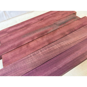 16" Exotic Purpleheart 3/4" Thin Scrap Wood Boards - 6-pack - Woodworking, Miniatures, Sign Blanks