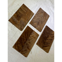 Quilted Walnut Knife Scales / Gun Grips (4-pack) - Stunning Grain Pattern! Free Shipping!