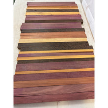 Purpleheart & Exotics - 16" Scrap - Cutting Board Accents, Turning Wood, Crafts - Free Shipping!