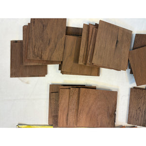 1/8 x 3-1/2 x 5" (apx 66 pcs) Thin Walnut Wood Boards for Crafting, Laser Engraving, CNCing
