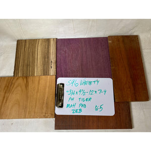 Variety Exotic Species Scrap Wood - Multi-pack - Cutting Board Accents, Woodworking, Wood Craft - Free Shipping!