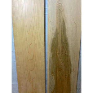 Curly Maple Wood Lumber- 3/4 x 7 to 7-1/2 x 45 - (2-pack) - Great for Woodworking, Shelving, Furniture Making, & Other Craft Projects -Free Shipping!