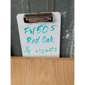 3/4 x 12 x 45 Red Oak Wood Lumber - Gorgeous Grain! - Woodworking, Shelving, Furniture Making, Other Craft Projects -Free Shipping!