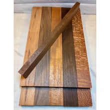 3/4 x 2 x 24 (10-pack) Exotic Wood Cutting Board Kit! Leopardwood, Peruvian Walnut, Mahogany