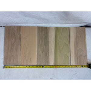 1/4 x 5 x 12" (apx 10 pcs) Thin Variety Species Wood Boards for Crafting, Laser Engraving, CNCing