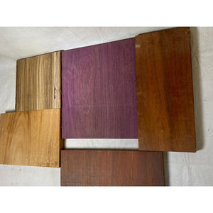Variety Exotic Species Scrap Wood - Multi-pack - Cutting Board Accents, Woodworking, Wood Craft - Free Shipping!