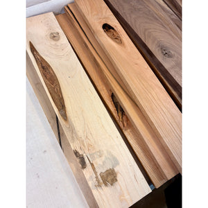 Box of Black 24" Mostly Walnut Sign Blanks / Rustic Wood Lumber for Crafts, CNC, Laser