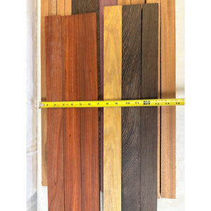 Padauk & Exotics - 24" Scrap - Cutting Board Accents, Turning Wood, Crafts - Free Shipping!
