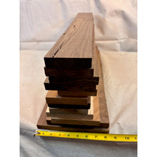 Box of Black 24" Mostly Walnut Sign Blanks / Rustic Wood Lumber for Crafts, CNC, Laser