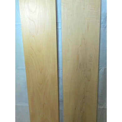 Curly Maple Wood Lumber- 3/4 x 7 to 7-1/2 x 45 - (2-pack) - Great for Woodworking, Shelving, Furniture Making, & Other Craft Projects -Free Shipping!