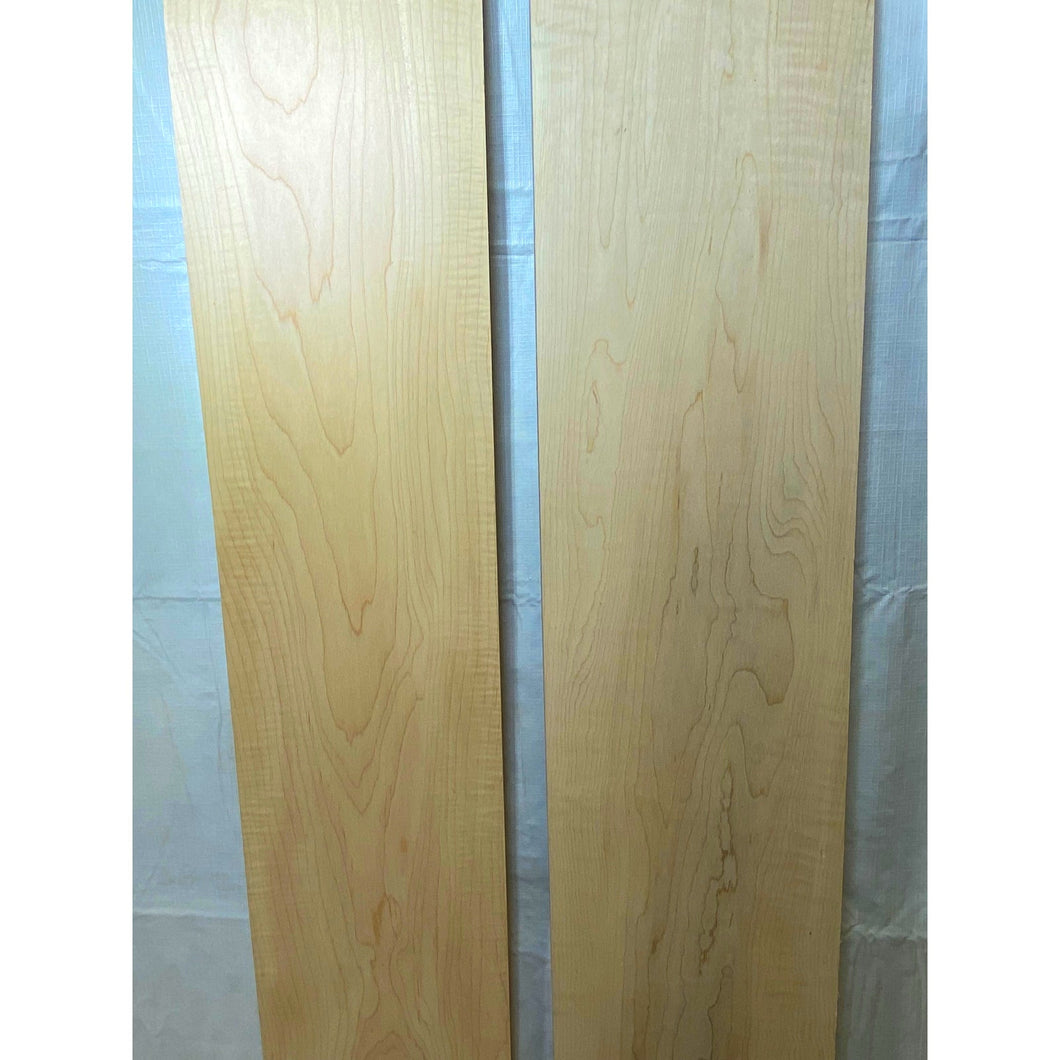 Curly Maple Wood Lumber- 3/4 x 7 to 7-1/2 x 45 - (2-pack) - Great for Woodworking, Shelving, Furniture Making, & Other Craft Projects -Free Shipping!