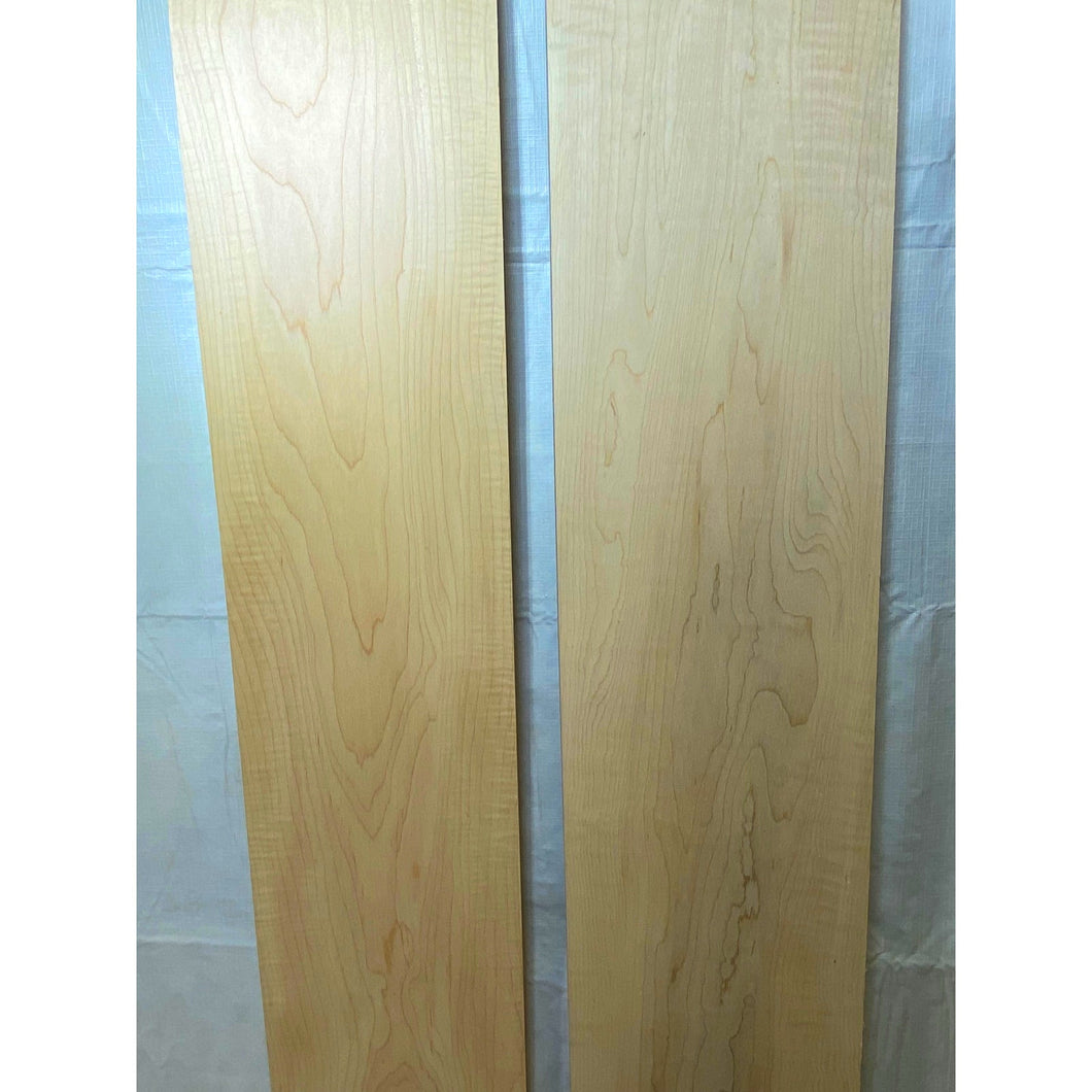 Curly Maple Wood Lumber- 3/4 x 7 to 7-1/2 x 45 - (2-pk) - Great for Woodworking, Shelving, Furniture Making, & Other Craft Projects -Free Shipping!