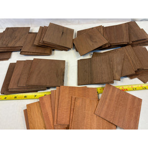 1/8 x 3-1/2 x 5" (apx 66 pcs) Thin Walnut Wood Boards for Crafting, Laser Engraving, CNCing