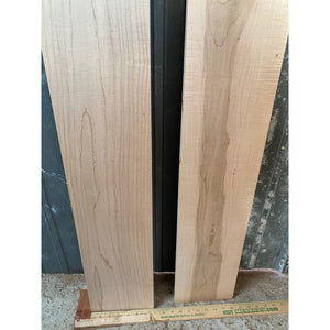 3/4 x 7 x 45 Curly Maple Wood Lumber (2-Pack) - Great for Woodworking, Shelving, Furniture Making, and Other Craft Projects - Free Shipping!