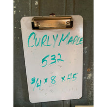3/4 x 8 x 45 2-pack Curly Natural Maple Wood Lumber - Woodworking, Shelving, Furniture Making, Other Craft Projects -Free Shipping!