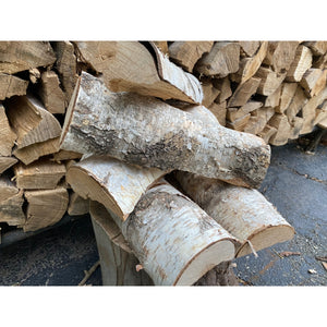 Natural Split White Birch Logs - 5-packs - Great for Burning and Beautiful Seasonal Decor - Free Shipping!