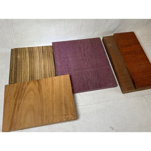 Variety Exotic Species Scrap Wood - Multi-pack - Cutting Board Accents, Woodworking, Wood Craft - Free Shipping!