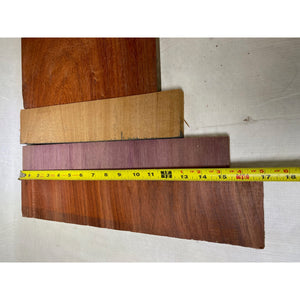 Variety Exotic Species Scrap Wood - Multi-pack - Cutting Board Accents, Woodworking, Wood Craft - Free Shipping!