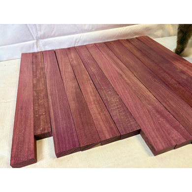 Purpleheart - Scrap 15-pack - Cutting Board Accents, Turning Wood, Crafts - Free Shipping!
