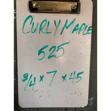 3/4 x 7 x 45 Curly Maple Wood Lumber (2-Pack) - Great for Woodworking, Shelving, Furniture Making, and Other Craft Projects - Free Shipping!