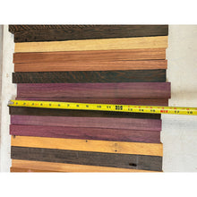 Purpleheart & Exotics - 16" Scrap - Cutting Board Accents, Turning Wood, Crafts - Free Shipping!