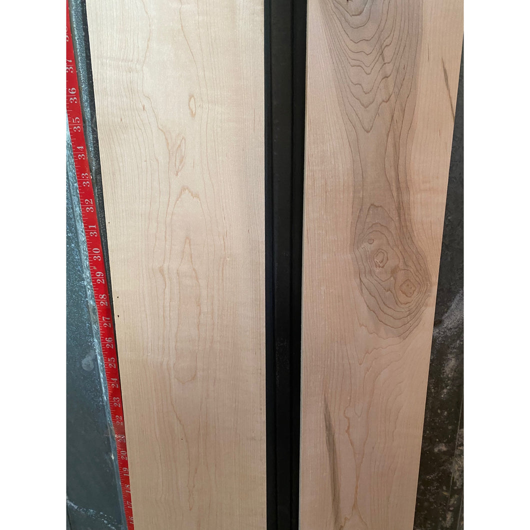 3/4 x 5-6 x 45 2-pack Curly Natural Maple Wood Lumber - Woodworking, Shelving, Furniture Making, Other Craft Projects -Free Shipping!