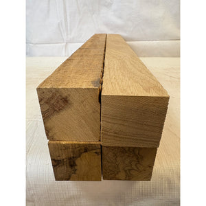 Black Limba Exotic 8/4 Thick Scrap Sticks - 24" (4-pack) - Turning Wood Blanks, Cutting Boards, Woodworking, Wood Craft - Free Shipping!