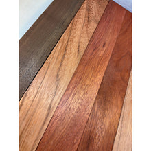 3/4 x 2 x 24 (6-pack) Exotic Wood Cutting Board Kit! Bloodwood, Peruvian Walnut & Red Zebrawood - Free Shipping!