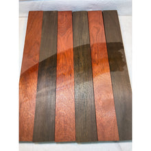 3/4 x 2 x 24 (6-pack) Variety Exotic Wood Cutting Board Kit! Includes Bloodwood & Peruvian Walnut - Free Shipping!