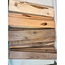 Box of Black 24" Mostly Walnut Sign Blanks / Rustic Wood Lumber for Crafts, CNC, Laser