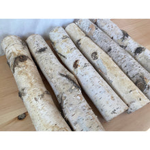 Natural Medium White Birch Logs - 2" to 3.5" Diameter Logs - Qty 5 Logs - Great for Crafting and Seasonal Decor - Free Shipping!