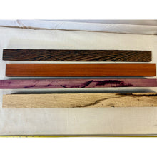 Sticks - 24" Variety Exotic Species Scrap - 4-pack - Cutting Board Accents, Woodworking, Wood Craft - Free Shipping!