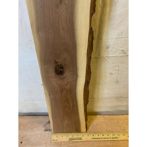 Live Edge Walnut 1-1/4 Thick x 7 x 45 Wood Lumber -Great for Woodworking, Shelving, Furniture Making, & Other Craft Projects -Free Shipping!