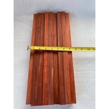Bright Red Padauk Cutting Board Sticks - 16" 9-pack - Cutting Board Accents, Woodworking, Wood Craft - Free Shipping!