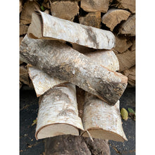 Natural Split White Birch Logs - 5-packs - Great for Burning and Beautiful Seasonal Decor - Free Shipping!