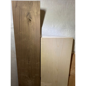 Variety Pack Wood Lumber- Walnut, Maple, Cherry - Great for Woodworking & Other Craft Projects -Free Shipping!