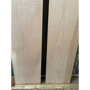 3/4 x 8 x 45 2-pack Curly Natural Maple Wood Lumber - Woodworking, Shelving, Furniture Making, Other Craft Projects -Free Shipping!