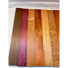 3/4 x 2 x 24 (10-pack) Exotic Wood Cutting Board Kit! Leopardwood, Bloodwood, Purpleheart and More