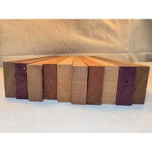 3/4 x 2 x 24 (10-pack) Exotic Wood Cutting Board Kit! Leopardwood, Bloodwood, Purpleheart and More