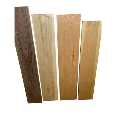 Variety Pack Wood Lumber- Walnut, Maple, Cherry - Great for Woodworking & Other Craft Projects -Free Shipping!
