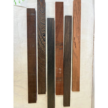 Variety Exotic Species Scrap Cutting Board Sticks - 24" 6-pack - Cutting Board Accents, Woodworking, Wood Craft - Free Shipping!