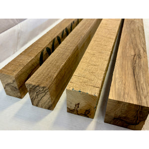 Black Limba Exotic 8/4 Thick Scrap Sticks - 24" (4-pack) - Turning Wood Blanks, Cutting Boards, Woodworking, Wood Craft - Free Shipping!