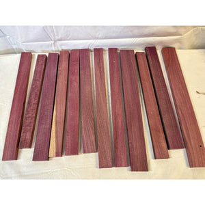 Purpleheart - Scrap 15-pack - Cutting Board Accents, Turning Wood, Crafts - Free Shipping!