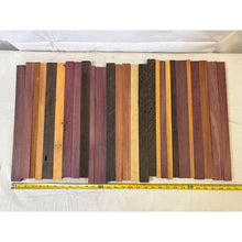 Purpleheart & Exotics - 16" Scrap - Cutting Board Accents, Turning Wood, Crafts - Free Shipping!