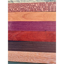 3/4 x 2 x 16 (6-pack) Variety Exotic Wood Cutting Board Kit! Purpleheart, Bloodwood, Leopardwood and More - Free Shipping!