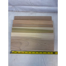1/4 x 5 x 12" (apx 10 pcs) Thin Variety Species Wood Boards for Crafting, Laser Engraving, CNCing