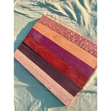 3/4 x 2 x 16 (6-pack) Variety Exotic Wood Cutting Board Kit! Purpleheart, Bloodwood, Leopardwood and More - Free Shipping!